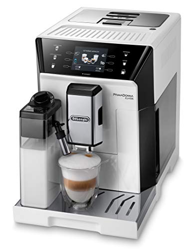 De'Longhi PrimaDonna Class ECAM 556.55.W fully automatic coffee machine with LatteCrema milk system, cappuccino and espresso at the touch of a button, 3.5-inch TFT color display and app control, white on sale